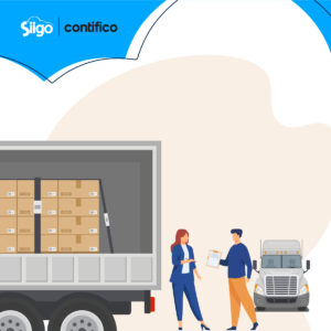 transportador de mercancía mostrando documentación a autoridades fiscales